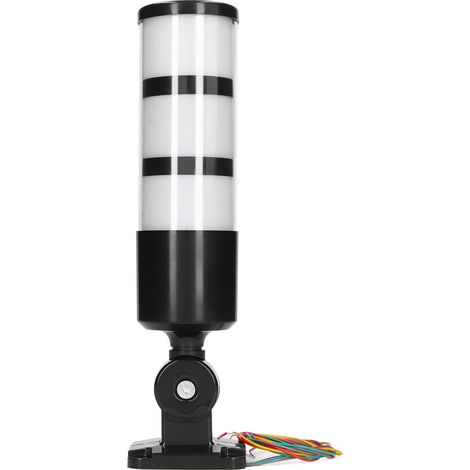 Tour Lumineuse De Signalisation Led À 3 Couches, Lampe D'Avertissement Industrielle Pliable, Éclairage Constant 12-24Vdc Universel