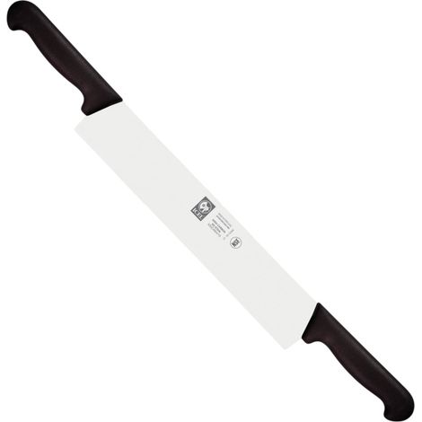 Icel coltello formaggio 2 mani professionale acciaio inox 36 cm