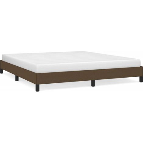 Maison Exclusive - Bettgestell ohne Matratze Dunkelbraun 160x200