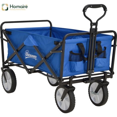 HOMAIRE Bollerwagen Faltbarer Handwagen 360° avec Cadre en Acier Oxford