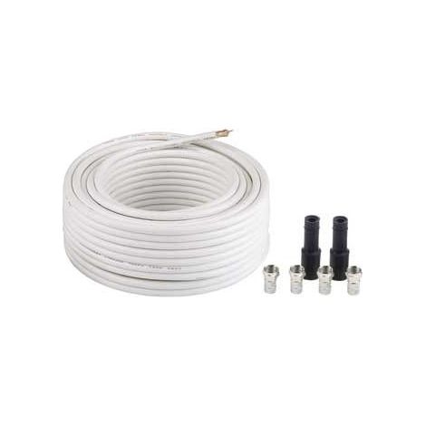 Hama SAT-Anschluss-Kit "Digital", 100 dB, 20 m inkl. 4