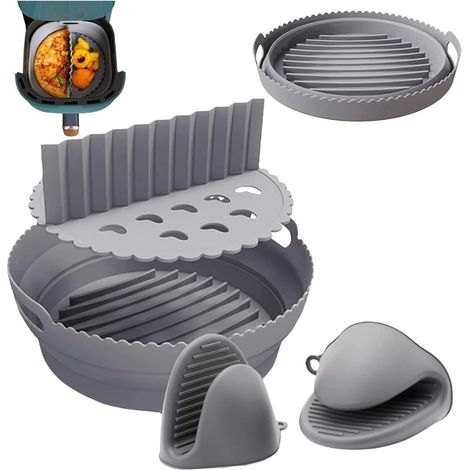 Joints en silicone, séparateurs et gants résistants à la chaleur pour friteuses à air  Accessoires réutilisables pour friteuses à air