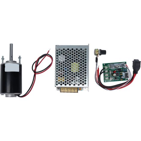 Moteur CC à aimant permanent 30W XD3420 24V 700 tr/min à arbre long, régulateur de vitesse intégré pour alimentation haute vitesse (1/5)