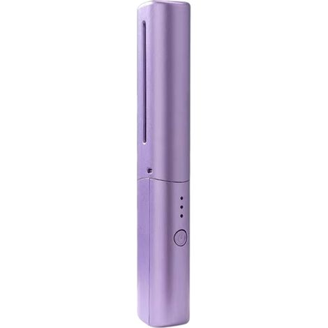 Fer à lisser sans fil de voyage - Brosse de coiffage rechargeable, peigne à cheveux portable, design avec chauffage en céramique - Outil de lissage compact pour tous les types de ca (1/5)
