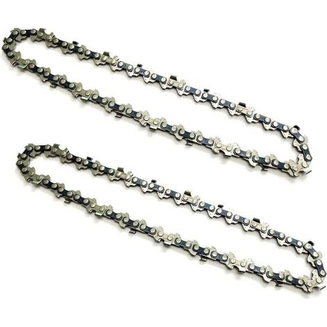 2 Pièces 6 pouces chaînes de scie à chaîne pour mini tronçonneuse rechargeable à main chain,Pas de la chaîne1/4,Jauge de la chaîne 0.043/1.1mm,Maillons d'entraînement 37DL, Longueur de coupe utile15cm