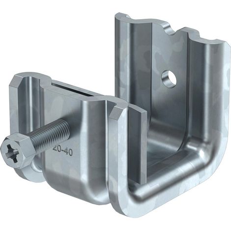OBO Bettermann Morsetto per trave versione pesante 20-40mm acciaio zincato a caldo, 1486238