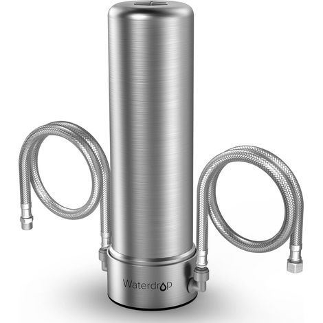 Waterdrop AS13 Système de Filtre à eau sous évier, Filtre eau Robinet en Acier Inoxydable 5+1 étapes de 30000 Litres, Certifié NSF/ANSI 42, Réduit le Plomb, le Chlore, le Mauvais Goût (1/5)
