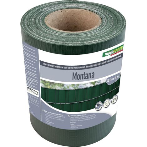Windhager Sichtschutzstreifen Montana 20,5 m, grün Sichtschutzmatten