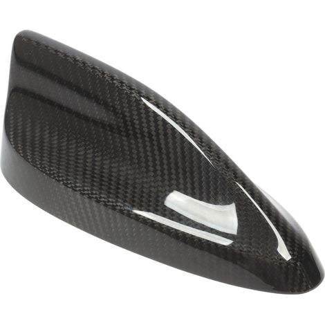 Embout d'antenne toit Mustang Mach-E 2021+, coque en fibre de carbone brillante, cache aileron de requin, housse aérienne auto, pièce de remplacement. (1/5)