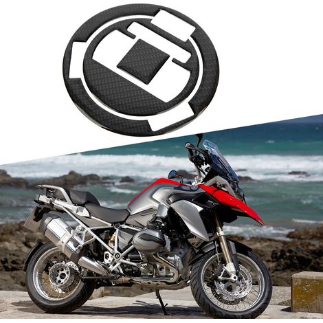 Autocollant pour bouchon de réservoir en fibre de carbone pour BMW R1200GS, F800GS, S1000R, F650GS Twin