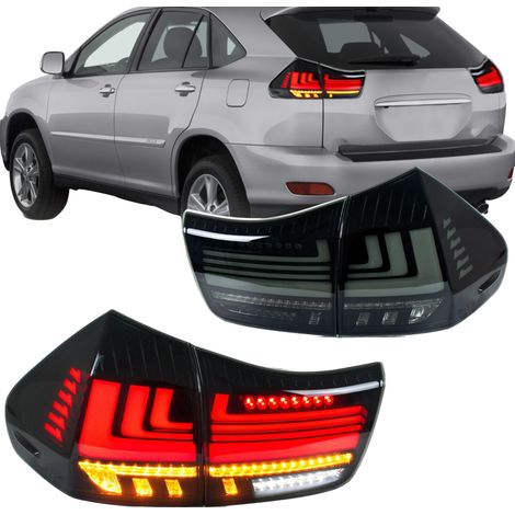 Feux arrière LED, 35W, Tension : 12V, Lumens : 3400LM, Compatibilité : Lexus RX350 RX330 RX400h (2004-2009), Signal dynamique (1/5)