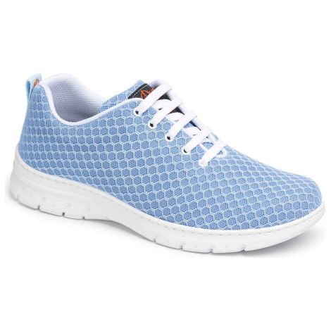 Zapatilla sanitaria tipo blucher con corte de rejilla y plantilla acolchada DIAN CALPE 45 Celeste