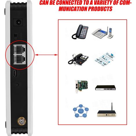 Cabine téléphonique sans fil vers filaire GSM, fonctionnement 24h/24, possibilité de connecter un enregistreur d'alarme (UE 100-240 V). (1/5)