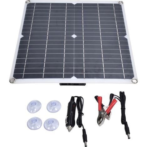 35W 12V flexibles Solarpanel - Monokristallines tragbares USB-Solarladegerät (1/5)