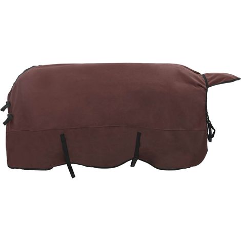 Horse Blanket Full Dark Brown 125 cm Polyester vidaXL