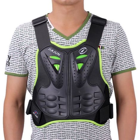 Gilet De Protection - Coque PE Épaissie - Mousse Anti-choc - Pour Moto Cross Scooter VTT Ski Roller - Taille Unique (1/3)