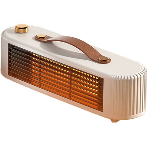 Chauffage de bureau, haute sécurité, fonctionnement silencieux, petit chauffage/ventilateur portable pour la maison, la salle de bain ou le bureau, prise UE 220 V, blanc