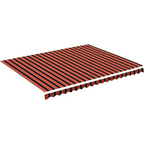 Maison Exclusive - Tessuto di Ricambio Tenda da Sole Arancione e Marrone 4,5x3,5 m