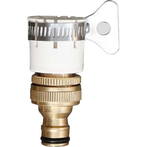 Raccord de mitigeur, raccord de tuyau en laiton 1/2 pouce et 3/4 pouce, adaptateur universel femelle 2 en 1 pour robinet (1/4)