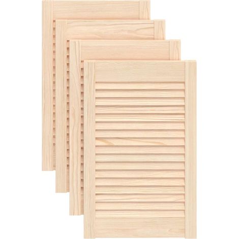 Maison Exclusive - Puertas de armario de lamas 4 uds madera de pi (1/5)