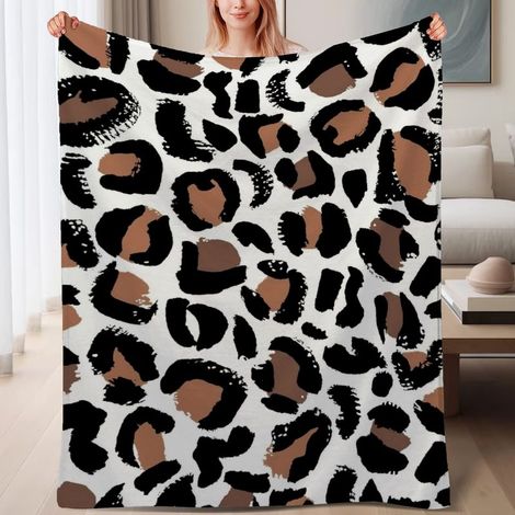 Couverture de lit en polaire, couverture légère et cosy en microfibre pour le printemps, décoration intérieure, cadeau pour femmes hommes, 6080 pouces (1/4)