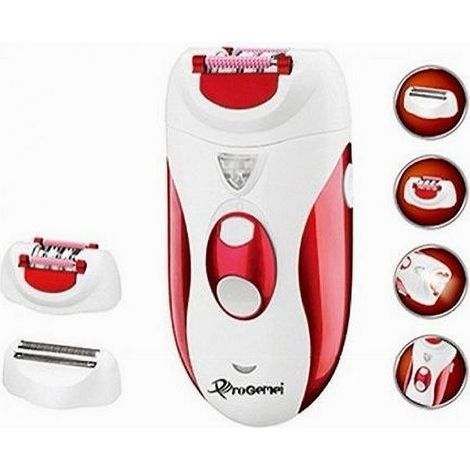 TRADE SHOP - Set Epilatore Rasoio Ricaricabile Donna 2in1 Dispositivo Elettrico Corpo Gm-2118 - (1/5)
