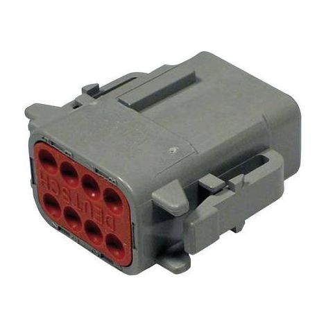 TE Connectivity DTM 06-8 SA Cosse cylindrique mâle mâle, droit Nombre total de pôles: 8 Série (conne (1/2)