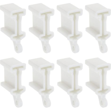 8 Pcs Curved Curtain Rail End Stoppers - Fittings and End Caps Foldable (1/5)