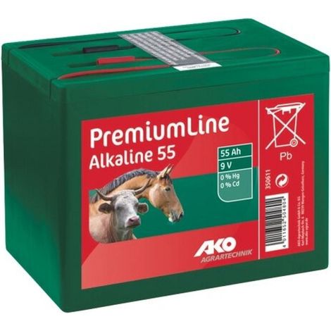 Trockenbatterie Alkaline 9 Volt 55 Ah