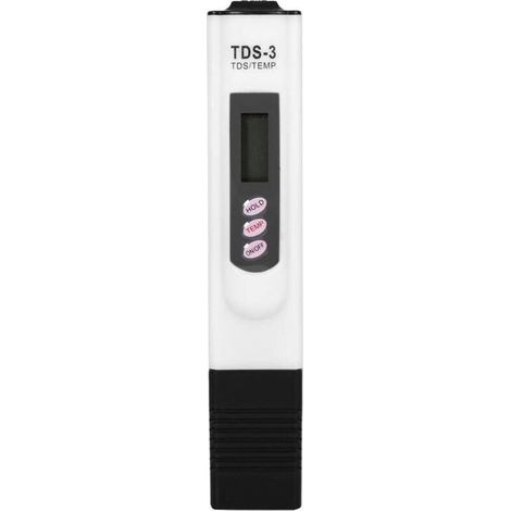 Stylo de Test de qualité de eau, testeur TDS 0-9990 PPM Temp,blanc (1/5)