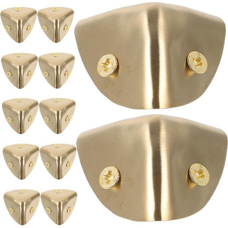 12 protège-coins décoratifs, inox, pour boîtes et enceintes (1/5)