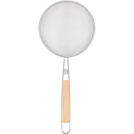 BESTOYARD Écumoire à Frire en Acier Inoxydable avec Manche Bois (1/5)