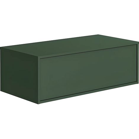 Mobile sotto lavabo sospeso Verde opaco 94 cm - TEANA II (1/5)