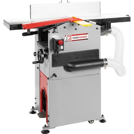 Holzmann – Dégauchisseuse-raboteuse 1800W 400V triphasé – Aspirateur intégré – Tables fonte aluminium – Coupe nette sans éclat