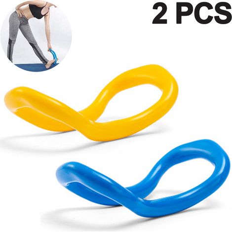 Anneau De Yoga - 24 x 12 5 x 10 Cm - Polypropylène - Pour Yoga Pilates Mobilité Et Renforcement - Par 2 (1/5)