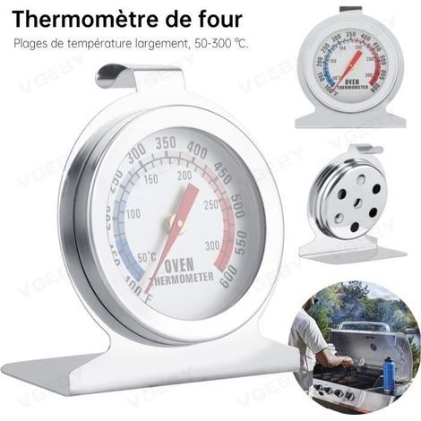 Thermomètre à Four - ABI - Acier inoxydable - Plage de 50-300°C - Mesure précise (1/4)