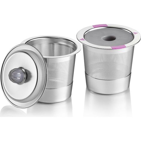 Wiederverwendbare K-Cup-Kapseln aus Edelstahl, kompatibel mit allen handelsüblichen Kaffeemaschinen.