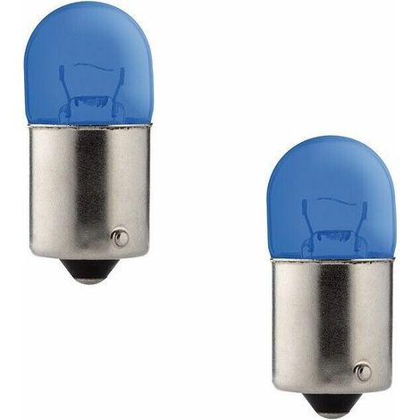 2x ampoule 12V 10W BA15S bleu voiture tracteur moto frein stop éclairage universel bricolage DIY