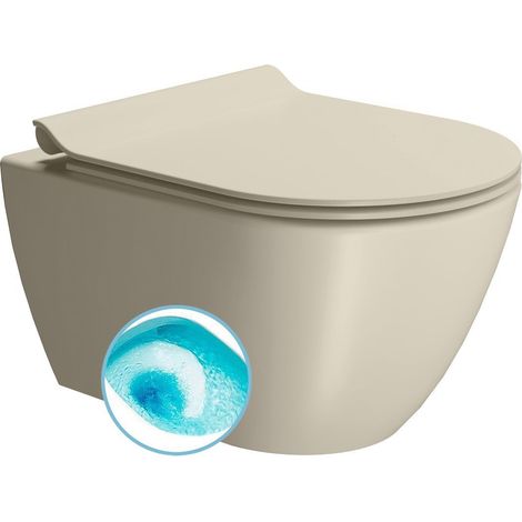 WC suspendu PURA, Swirlflush, 36x50cm, creta dual-mat (1/3)