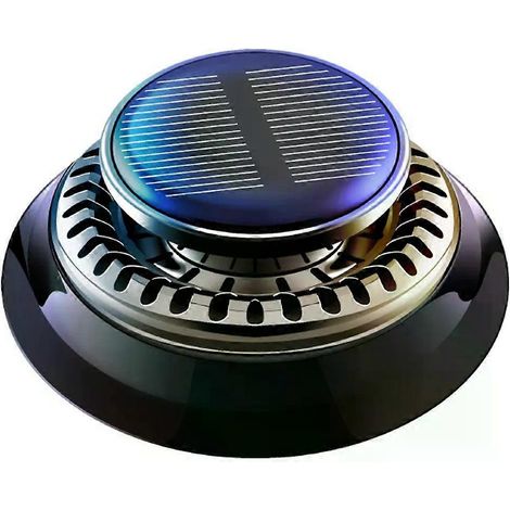 Solarbetriebener Auto-Lufterfrischer, langanhaltend, rotierender Aromatherapie-Diffusor für ätherische Öle zur Geruchsneutralisierung von Autoinnenräumen (1/4)
