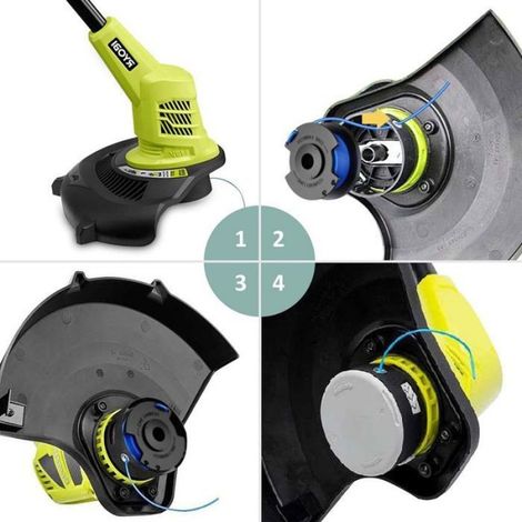 12pcs Bobine fil coupe bordure - Compatibilité Ryobi One+ Diamètre 1 65 mm - Tonte et entretien jardin - 3 couvercles inclus