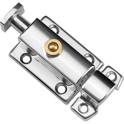 Serrure de porte, Loquet de porte, Pêne de serrure, Loquet à ressort, Verrou coulissant intérieur, Bouton de verrou coulissant — 2 pouces (1/5)