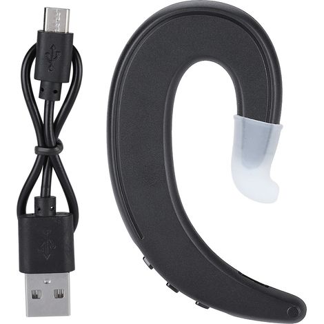 Écouteurs Bluetooth sans fil imperméables, confortables et sans douleur (Noir) (1/5)