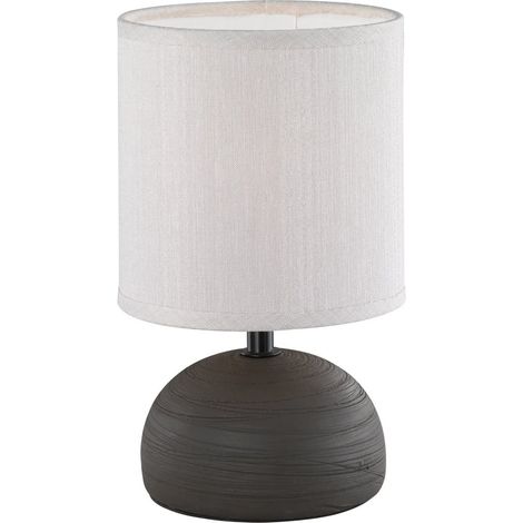LAMPADA DA TAVOLO LUCI E14 D.14XH23CM MARRONE