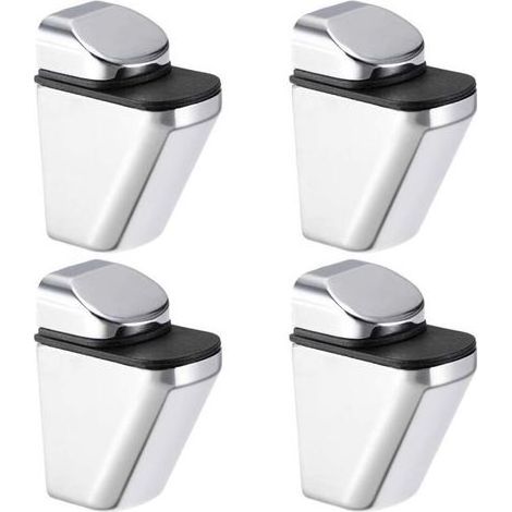 Support Étagère Verre Tablette Fixation Pince Clip murale réglable alliage zinc massif 3-20mm 4Pcs 40x25x54mm (1/5)