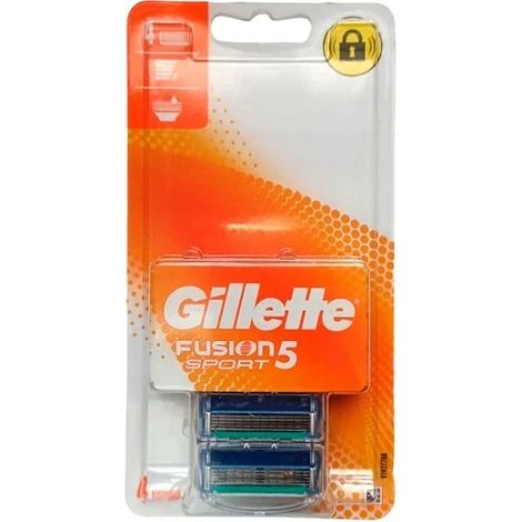 GILLETTE FUSION 5 SPORT CARGADOR 4 UNIDADES