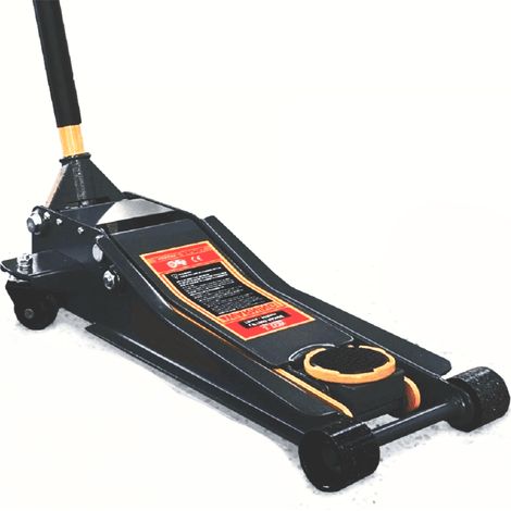 CRICK AUTO 4 TON RIBASSATO DOPPIO PISTONE BASSO CARRELLO OFFICINA CRIC BASSO