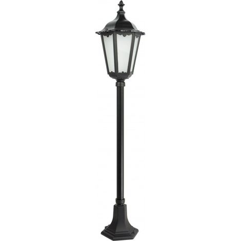 Lampada palo giardino Retro nera alluminio 114cm E27 IP43 (1/5)
