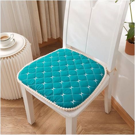 Galette de Chaise 45x43 Lot de 4, Coussin de Siège Antidérapant, Confortable pour Salle à Manger ou Salon (1/4)