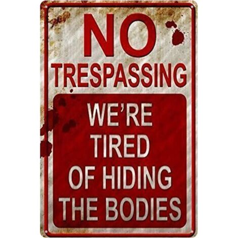 Funny metal sign, Halloween metal garden logo, retro Halloween logo, used for Halloween decoration, bar, home, yard (1/5)